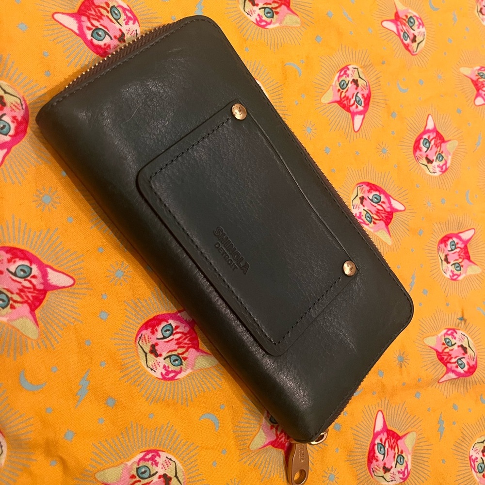Shinola Black Leather Wallet